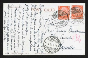 Brief von Rudolf G. Binding an Gerhart Hauptmann