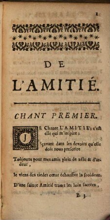 De l'amitié