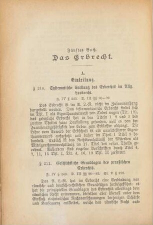 Fünftes Buch. Das Erbrecht