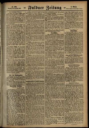 Zweite Ausgabe vom Samstag, den 22. Dezember 1917.