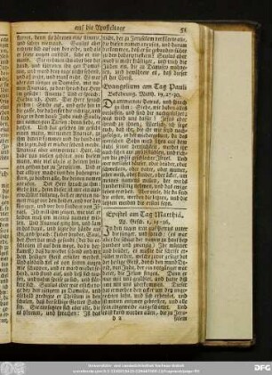 Evangelium am Tag Pauli Bekehrung. Matth. 19, 27-30.