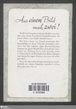 Aus einem Bild mach zwei!