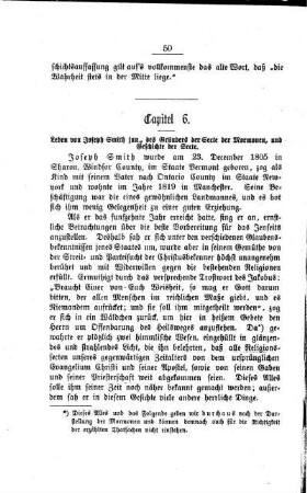 Leben von Jos. Smith jun., dem Gründer der Secte der Mormonen, und Geschichte der Secte