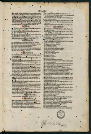 2r-22r, Tabula