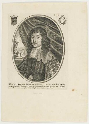 Bildnis des Henri Rvze Deffiat, Chevalier Signevr & Marquis de Cincmars