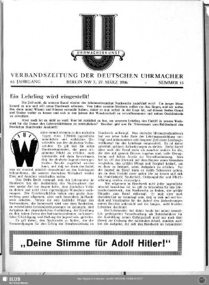 Ein Lehrling wird eingestellt!