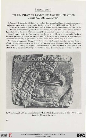 10: Un fragment de bas-relief assyrien du Musée National de Varsovie