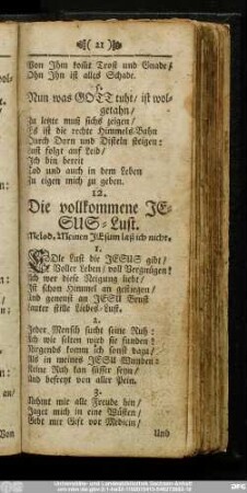 12. Die vollkommene Jesus-Lust.