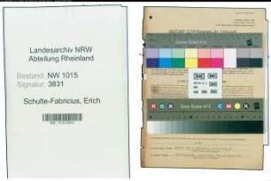 Entnazifizierung Erich Schulte-Fabricius , geb. 25.09.1904 (Rechtsanwalt)