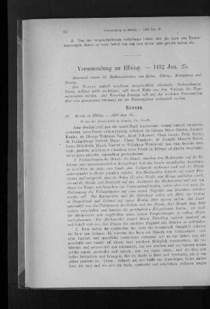 Versammlung zu Elbing. - 1432 Jan. 25.