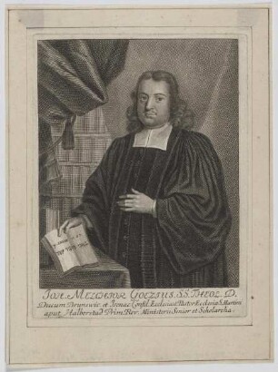 Bildnis des Joh. Melchior Goezius