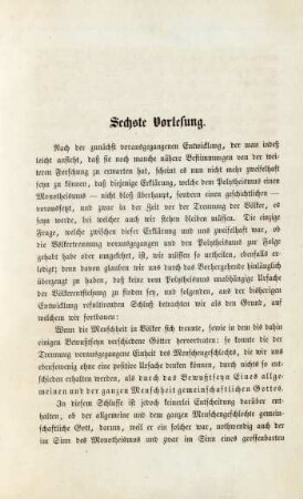 Sechste Vorlesung