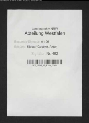 Verzeichnis der dem Präsenzienamt zu liefernden Kornpächte.