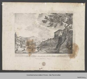 Ansicht der Fortezza da Basso in Florenz von der Porta al Prato