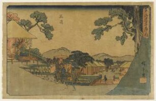 Station Mishima, Blatt 12 der Folge "53 Stationen des Tōkaidō"