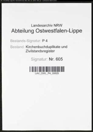 Kirchenbuchduplikat der katholischen Landgemeinde St.Patrokli Börde, Kreis Soest (GHT 1869). (Gemeinde: Katholische Landgemeinde St.Patrokli Börde)