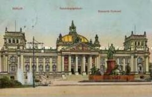 Reichstag mit Bismarckdenkmal