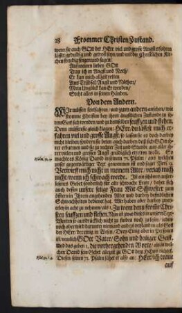 Von dem Andern. [Wie sie darben zu Gott seuffzen und flehen;]