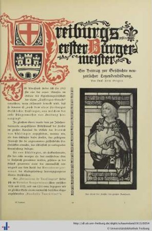Freiburgs erster Bürgermeister.
