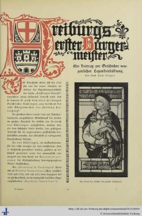 Freiburgs erster Bürgermeister.