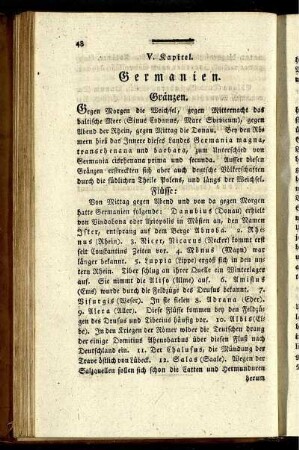 V. Kapitel. Germanien.