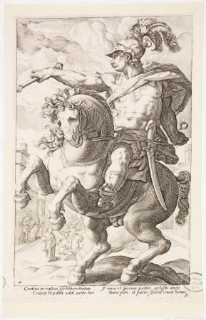 Marcus Curtius zu Pferd