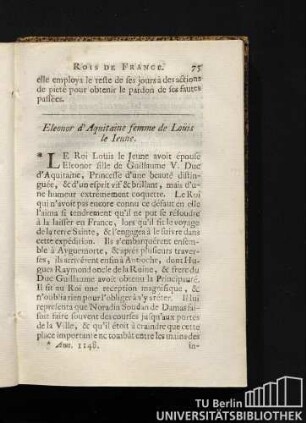 Eleonor d'Aquitaine femme de Louїs le Jeune.