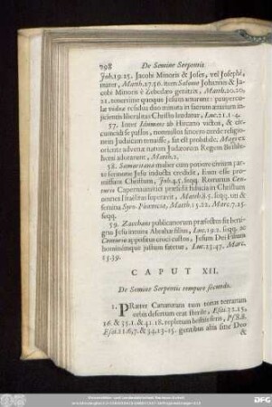 Caput XII. De Semine Serpentis tempore secundo.