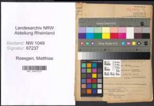 Entnazifizierung Matthias Roesgen , geb. 20.06.1903 (Kaufmann)
