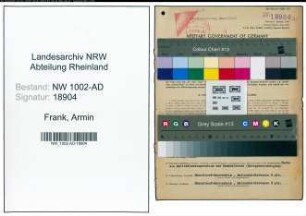 Entnazifizierung Armin Frank, geb. 28.10.1905 (Verw.Angest.)