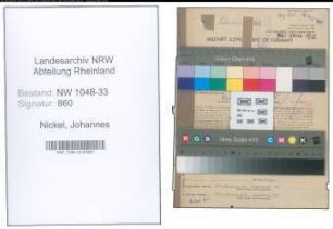 Entnazifizierung Johannes Nickel , geb. 23.06.1902 (Lehrer)