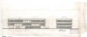 Schneider - Esleben, Paul; Düsseldorf, ARAG - Platz 1 (ehem. Brehmstr. 110); ARAG - Stufenhochhaus, Allgemeine Versicherungs-AG, Hauptverwaltung - Flachbau (Ansicht)