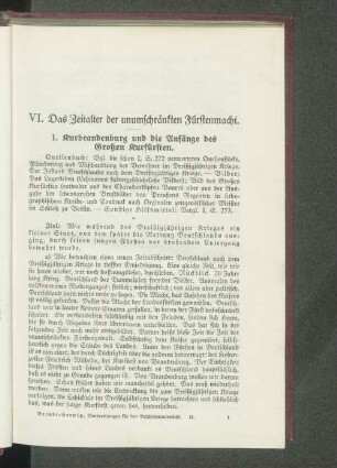 VI. Das Zeitalter der unumschränkten Fürstenmacht.