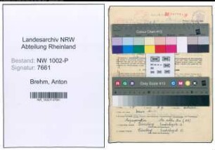 Entnazifizierung Anton Brehm , geb. 05.11.1893 (Polizeibeamter)