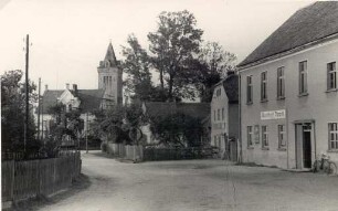 Dorfansicht von Oppitz : Wjesny napohlad w Psowjach