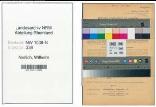 Entnazifizierung Wilhelm Nerlich , geb. 26.03.1884 (Vorzeichner)