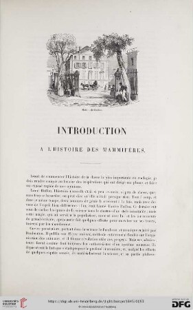 Introduction à l'histoire des mammifères