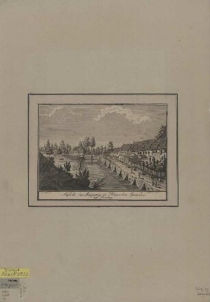 Ansicht vom Plauenschen Grund bei Dresden-Plauen, Kupferstich, 1777 : Ansicht des Ausgangs in Plauschen Grund beÿ Dresden / C. G. LangWagen. C. G. Nestler sculps. - [Dresden] , [1777]. - 1 Kunstbl. : Kupferstich ; 23 x 15 cm