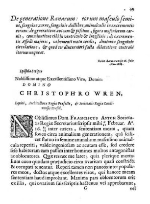 De generatione Ranarum