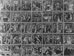 Berlin, Das Leben Christi (35 Bildfelder). Staatliche Museen zu Berlin - Preußischer Kulturbesitz, Gemäldegalerie, Nr.: 1224, kölnisch