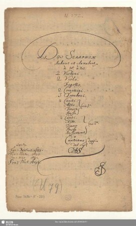 Stimmensatz [Schreiber: Jacobi, S.; u.a.]
