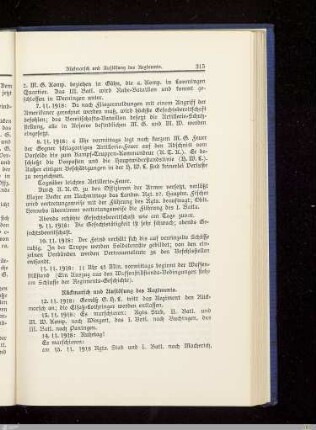 Rückmarsch und Auflösung des Regiments
