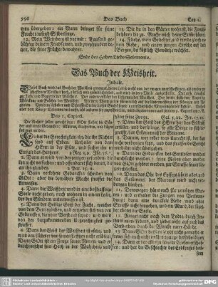 Das Buch der Weisheit