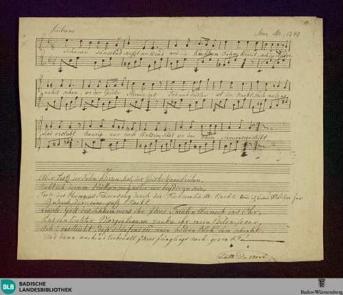 2 Songs - Don Mus.Ms. 1240 : V, guit
