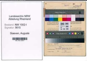 Entnazifizierung Auguste Staeven, geb. 22.06.1892 (Fakturistin)