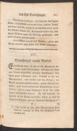 XIV. Eulenspiegel macht Narren.