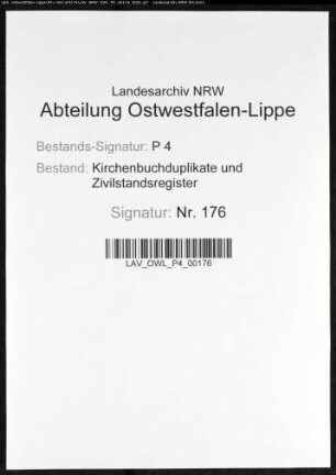 Zivilstandsregister der Stadt Lünen (H 1811). (Gemeinde: Lünen, Stadt)