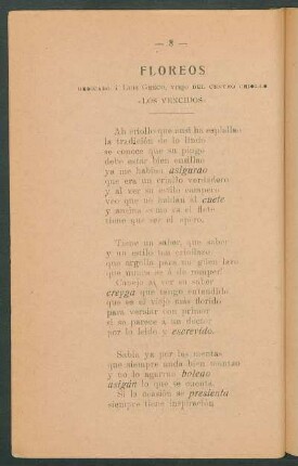 Floreos : Dedicado a Luis Greco, viejo del centro criollo