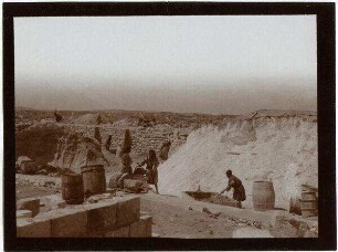 Beim Bau der Ölbergstiftung [Jerusalem]