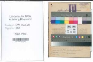 Entnazifizierung Paul Krah , geb. 13.10.1902 (Beamter)